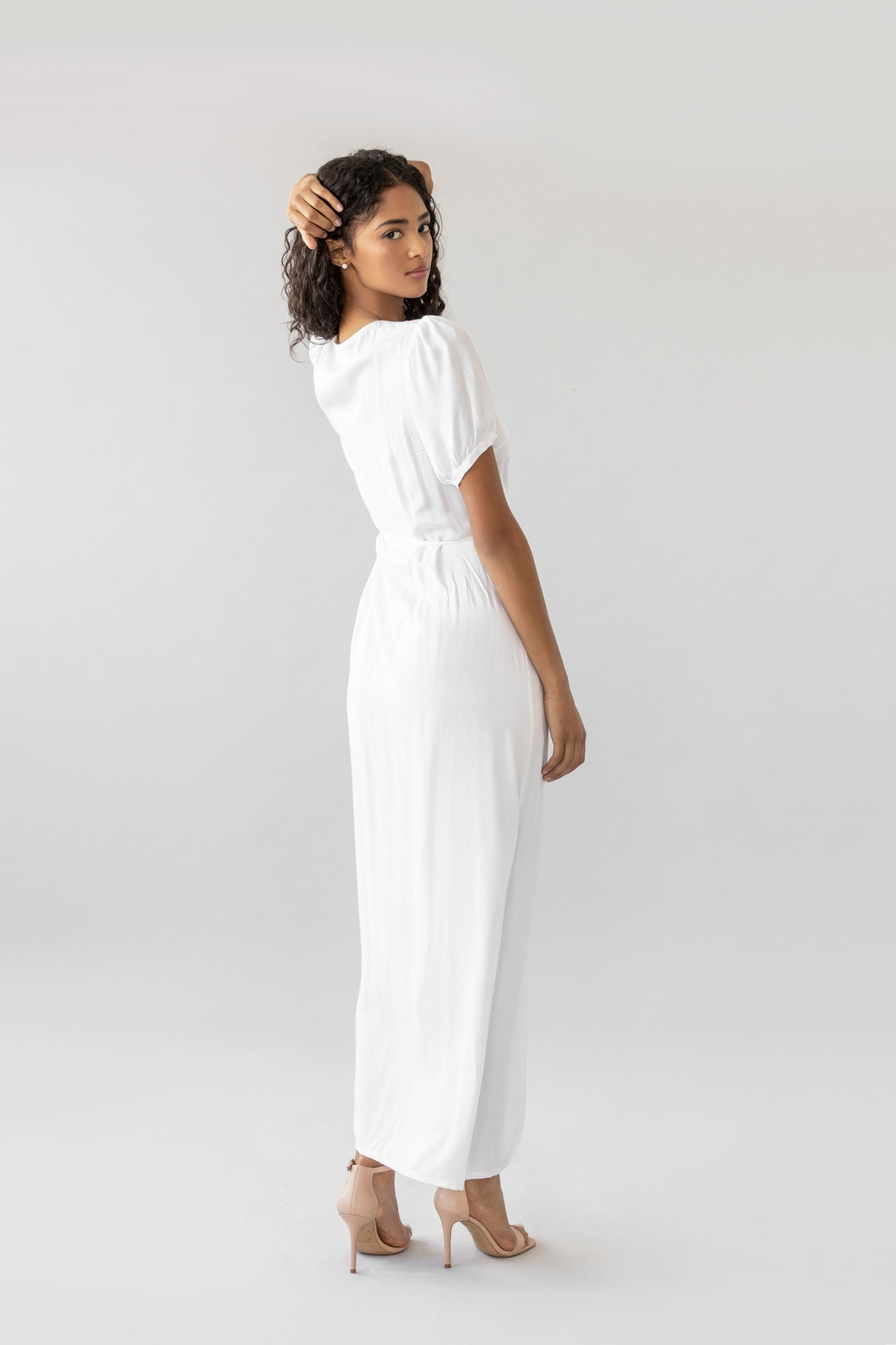 ROSA MILK MAXI WRAP SUNDRESS