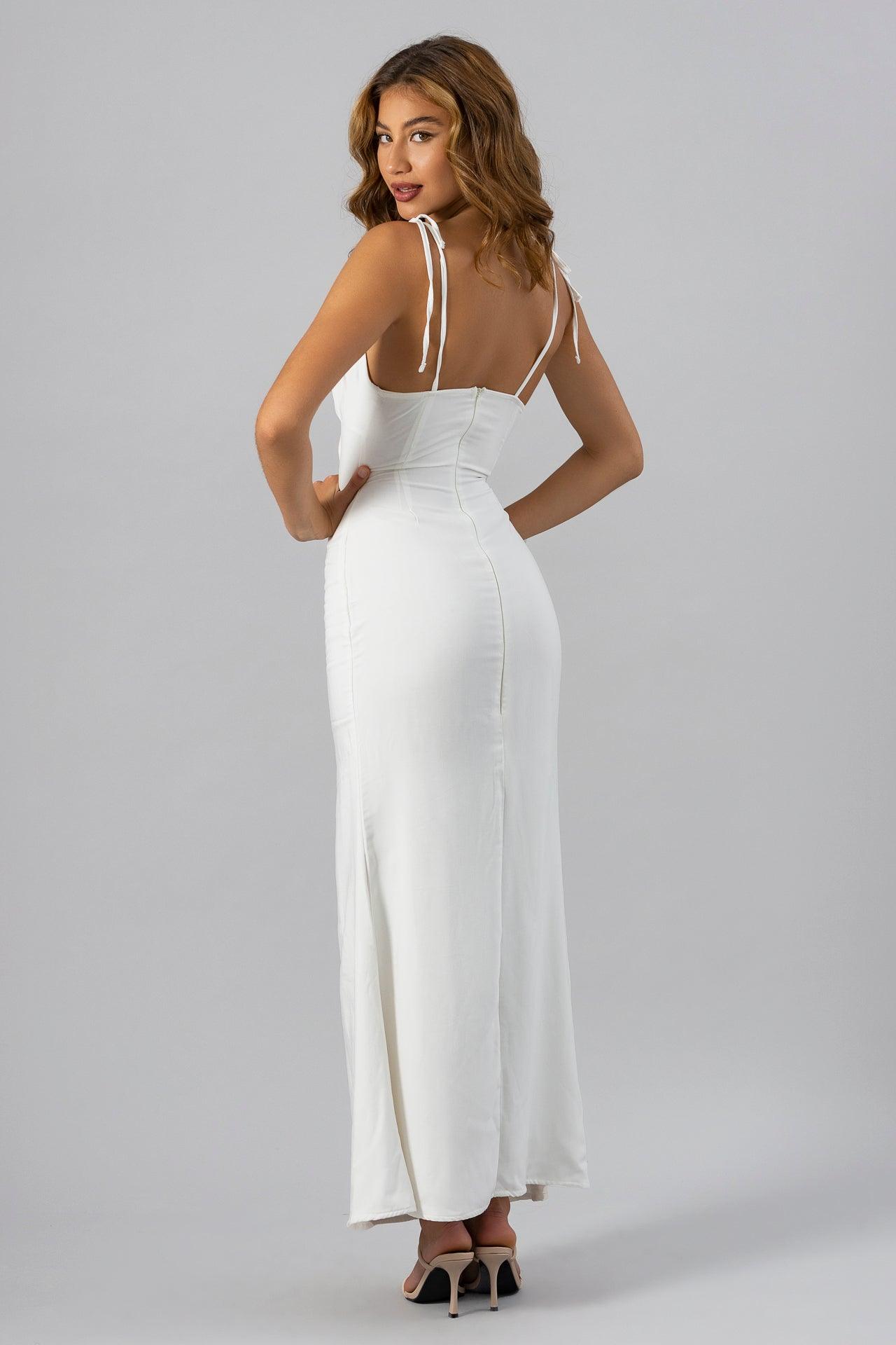 BELLA MILK MAXI SUNDRESS | Vada Online